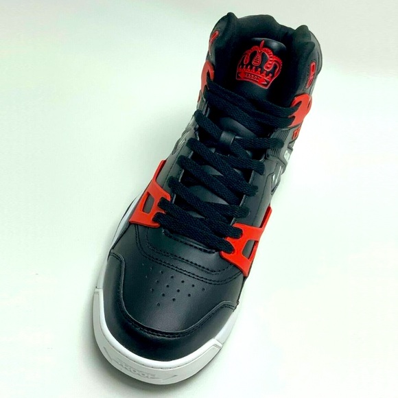 Men\'s Troop Delta Black White Red High-Top Sneakers NWT
